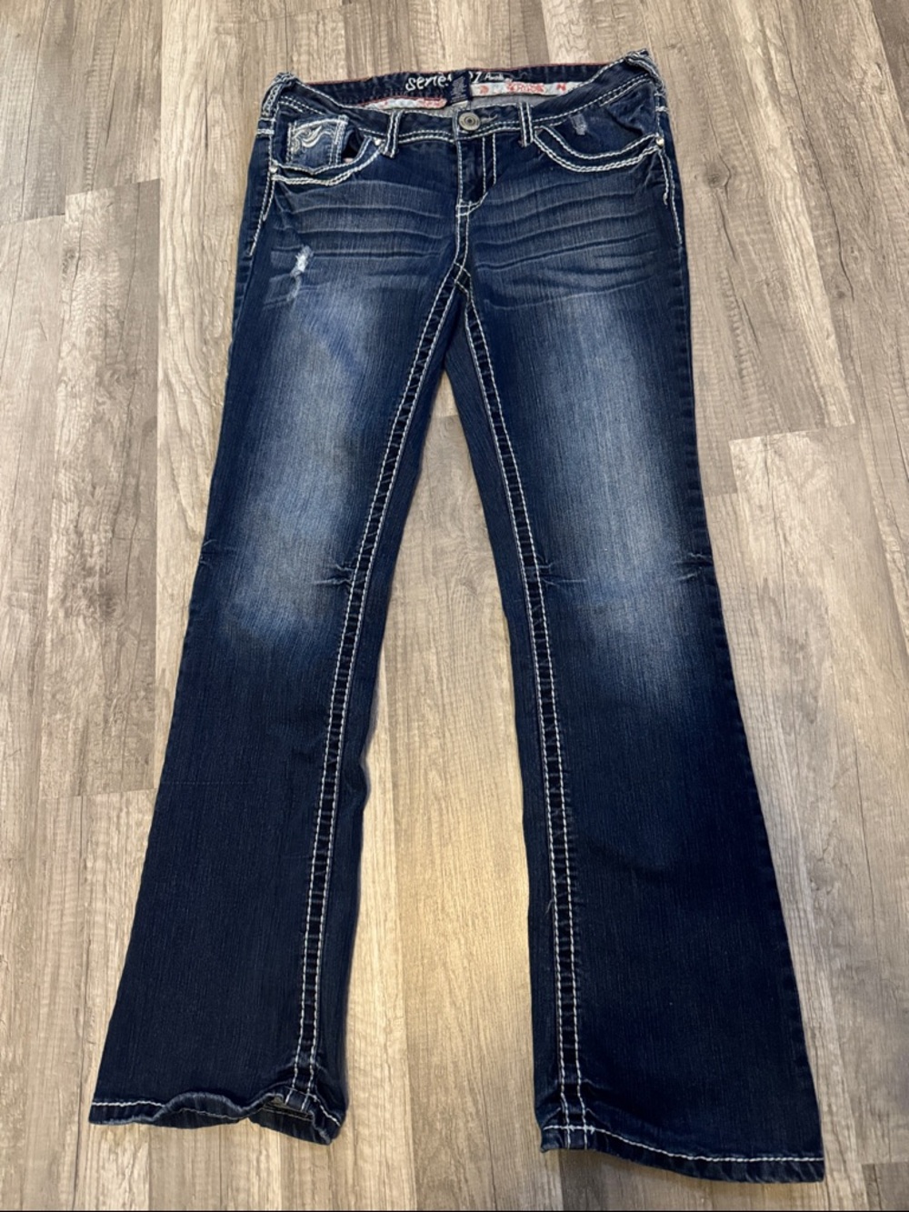 Amethyst Jeans Dark Blue Flare Denim